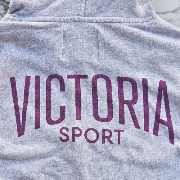 Victoria Sport Gray Logo Hoodie - Picture 3 of 8
